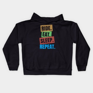 Ride Eat Sleep Repeat Kids Hoodie